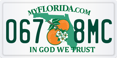 FL license plate 0678MC