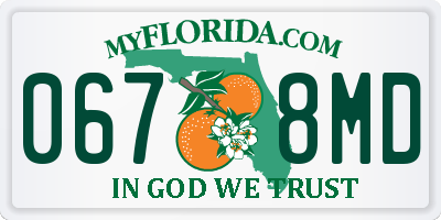 FL license plate 0678MD