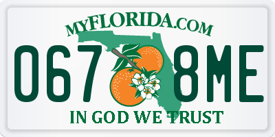 FL license plate 0678ME