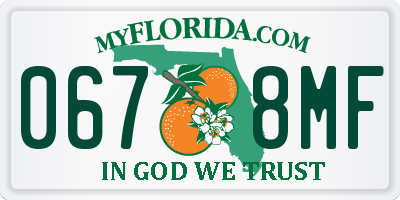 FL license plate 0678MF