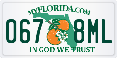 FL license plate 0678ML