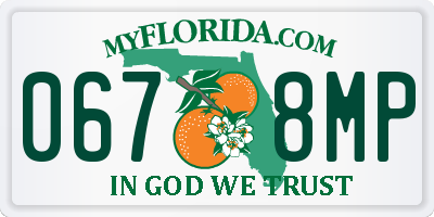 FL license plate 0678MP