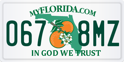 FL license plate 0678MZ