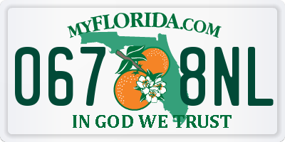 FL license plate 0678NL