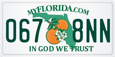 FL license plate 0678NN