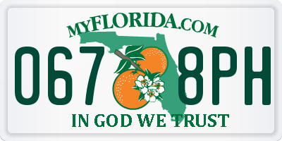FL license plate 0678PH