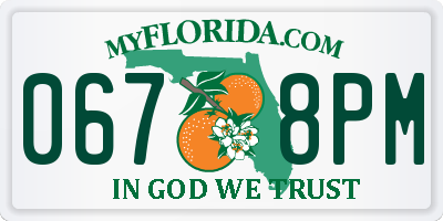 FL license plate 0678PM