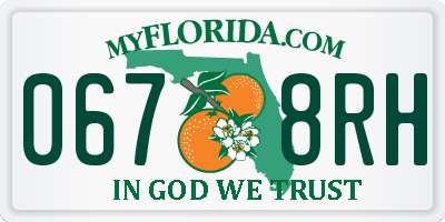 FL license plate 0678RH