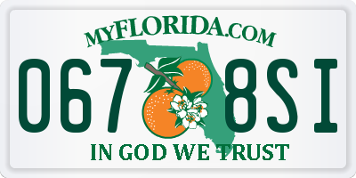 FL license plate 0678SI