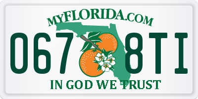 FL license plate 0678TI