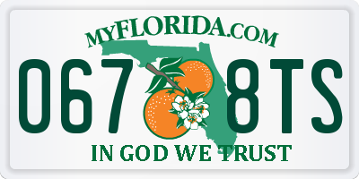 FL license plate 0678TS