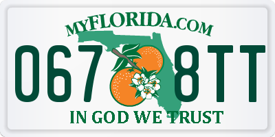 FL license plate 0678TT