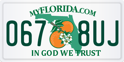 FL license plate 0678UJ