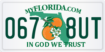 FL license plate 0678UT