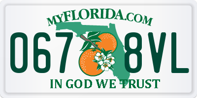 FL license plate 0678VL