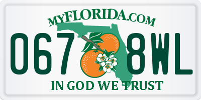 FL license plate 0678WL
