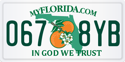 FL license plate 0678YB