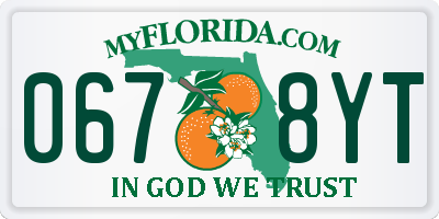 FL license plate 0678YT