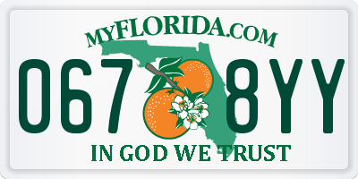 FL license plate 0678YY