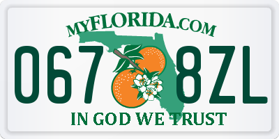 FL license plate 0678ZL