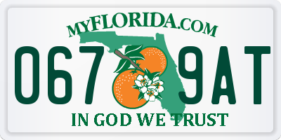 FL license plate 0679AT