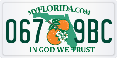 FL license plate 0679BC