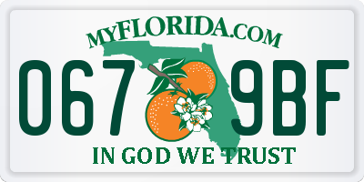 FL license plate 0679BF