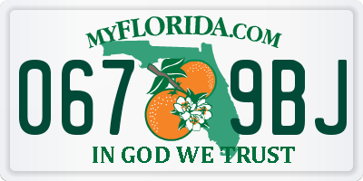 FL license plate 0679BJ