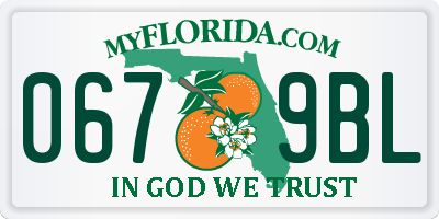 FL license plate 0679BL