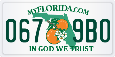 FL license plate 0679BO