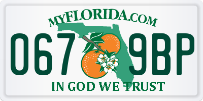 FL license plate 0679BP