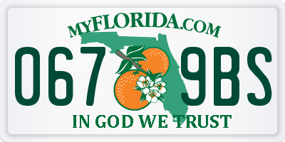 FL license plate 0679BS