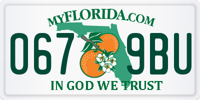 FL license plate 0679BU
