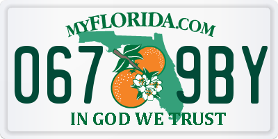 FL license plate 0679BY