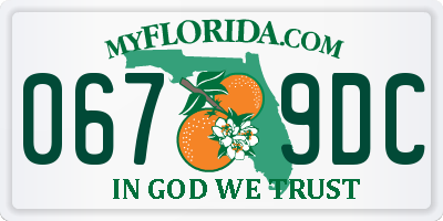 FL license plate 0679DC