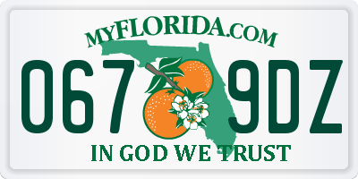FL license plate 0679DZ