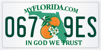 FL license plate 0679ES
