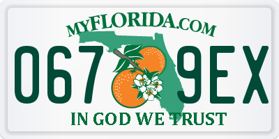 FL license plate 0679EX