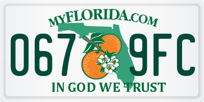FL license plate 0679FC