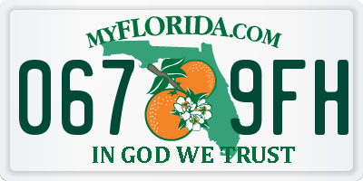 FL license plate 0679FH