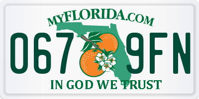 FL license plate 0679FN