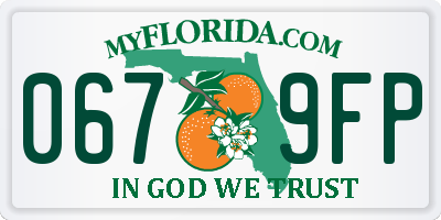 FL license plate 0679FP