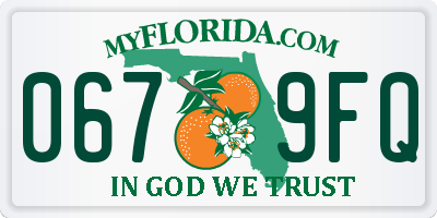 FL license plate 0679FQ