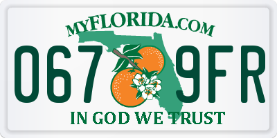 FL license plate 0679FR