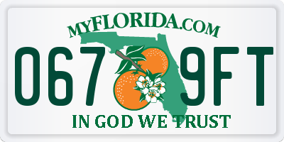 FL license plate 0679FT