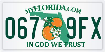 FL license plate 0679FX