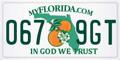 FL license plate 0679GT