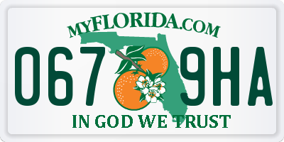 FL license plate 0679HA