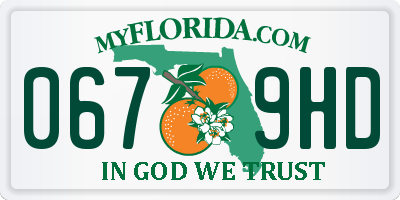 FL license plate 0679HD