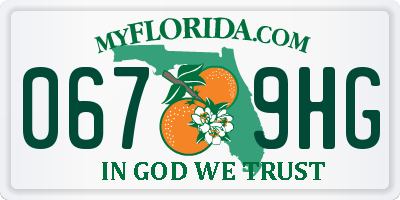 FL license plate 0679HG